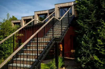 Grundriss der Unterkunft Fewo im Naturschutzgebiet, mit großem Balkon