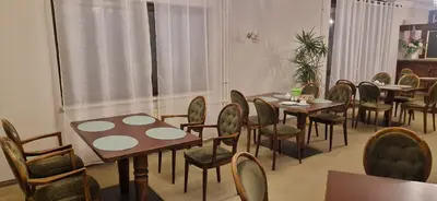 Ein Sitzbereich in der Unterkunft BusinessHotel Mühlenbeck