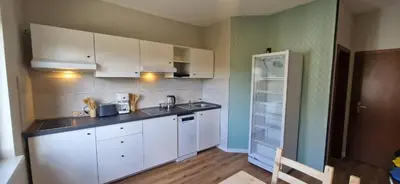 Küche/Küchenzeile in der Unterkunft BusinessHotel Mühlenbeck