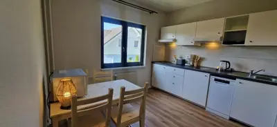 Küche/Küchenzeile in der Unterkunft BusinessHotel Mühlenbeck