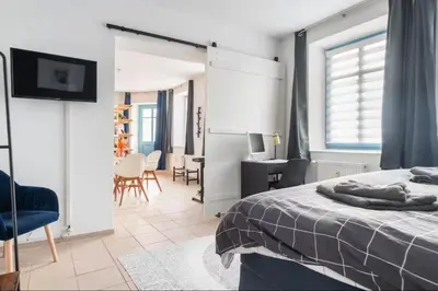 Ein Bett oder Betten in einem Zimmer der Unterkunft Spacious 70sqm Apartment Sleeps 6 Free Parking
