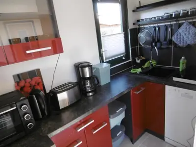 Küche/Küchenzeile in der Unterkunft Ferienbungalow Am Birkenwäldchen