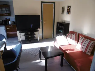TV/Unterhaltungsangebot in der Unterkunft Ferienbungalow Am Birkenwäldchen