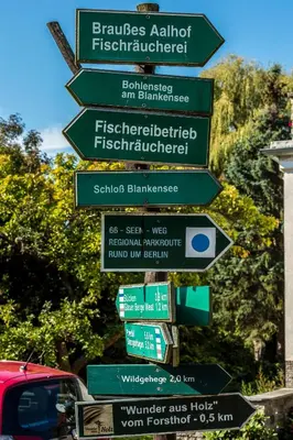 Ein Zertifikat, Auszeichnung, Logo oder anderes Dokument, das in der Unterkunft Schloss Blankensee exklusiv ausgestellt ist