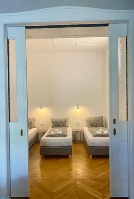 Ein Bett oder Betten in einem Zimmer der Unterkunft Bismarcks Berlin