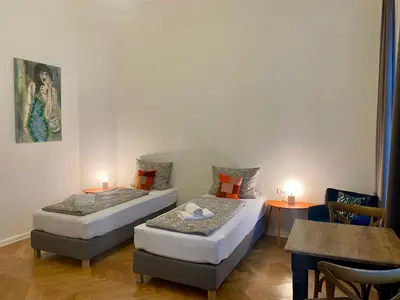 Ein Bett oder Betten in einem Zimmer der Unterkunft Bismarcks Berlin