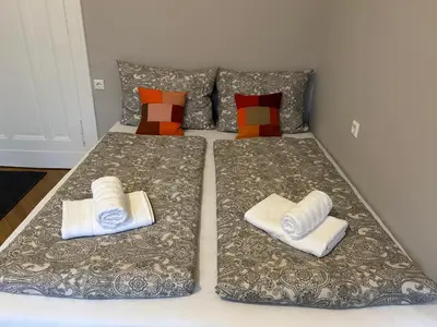 Ein Bett oder Betten in einem Zimmer der Unterkunft Bismarcks Berlin