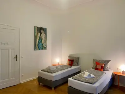 Ein Bett oder Betten in einem Zimmer der Unterkunft Bismarcks Berlin