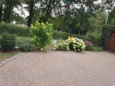 Ein Garten an der Unterkunft Ferienwohnung Siebmann