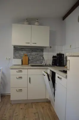 Küche/Küchenzeile in der Unterkunft Ferienwohnung Siebmann