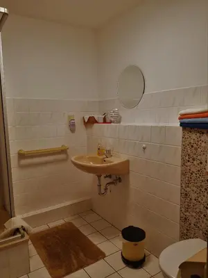 Ein Badezimmer in der Unterkunft Ferienwohnung Siebmann