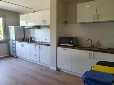 Küche/Küchenzeile in der Unterkunft BusinessHotel Am Peetzsee Grünheide