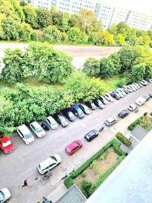 Blick auf Live like a Local Big 24qm Room Cozy Trendy LGTB Friendly in Shared Apartment in Green Area 12 min to Downtown Alexanderplatz aus der Vogelperspektive