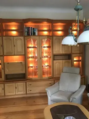 Ein Sitzbereich in der Unterkunft Ferienwohnung im Herzen von Rheinsberg