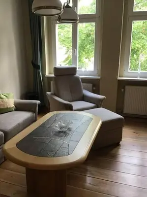 Ein Sitzbereich in der Unterkunft Ferienwohnung im Herzen von Rheinsberg
