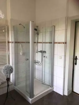 Ein Badezimmer in der Unterkunft Ferienwohnung im Herzen von Rheinsberg