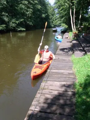 Blick auf einen Fluss in der Nähe der Ferienwohnung