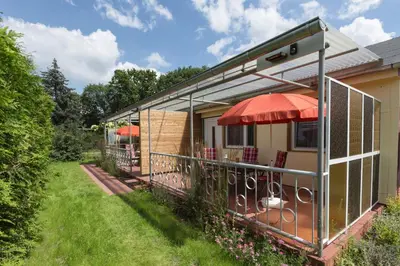 Ein Garten an der Unterkunft Ferienhaus Biber
