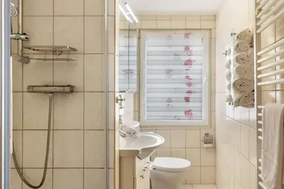 Ein Badezimmer in der Unterkunft Ferienhaus Jupiter