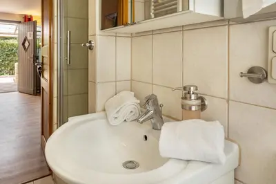 Ein Badezimmer in der Unterkunft Ferienhaus Jupiter