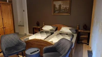 Ein Bett oder Betten in einem Zimmer der Unterkunft Hotel und Appartementhaus Rheden