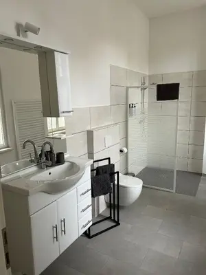 Ein Badezimmer in der Unterkunft Villa Rathenow