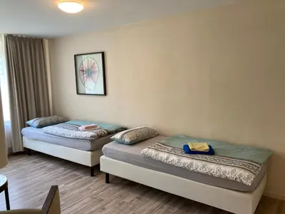 Ein Bett oder Betten in einem Zimmer der Unterkunft Schulungszentrum Töplitz