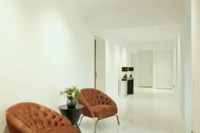 Ein Sitzbereich in der Unterkunft Lux 41 by Suite030