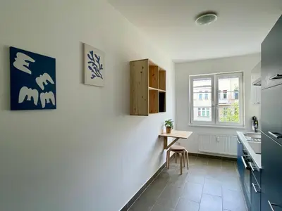 Küche/Küchenzeile in der Unterkunft DeNe Living Apartments