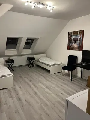 Ein Sitzbereich in der Unterkunft Private Zimmervermietung Felix