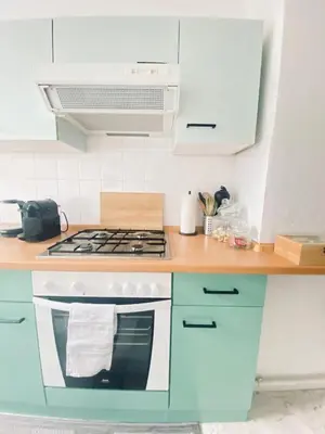 Küche/Küchenzeile in der Unterkunft Gemütliche 2-Zimmer Wohnung mit kleinen Bad