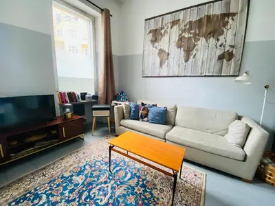 Ein Sitzbereich in der Unterkunft Gemütliche 2-Zimmer Wohnung mit kleinen Bad