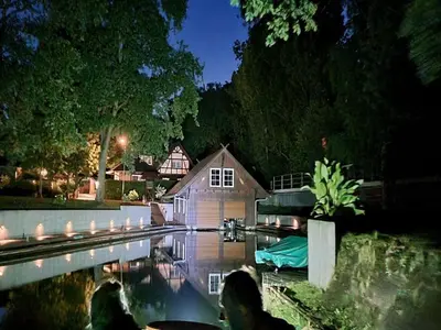 Der Swimmingpool an oder in der Nähe von Ferienhaus in Lübben am Spreeufer