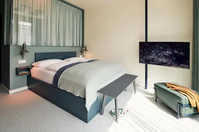 Ein Bett oder Betten in einem Zimmer der Unterkunft MAVO LAB
