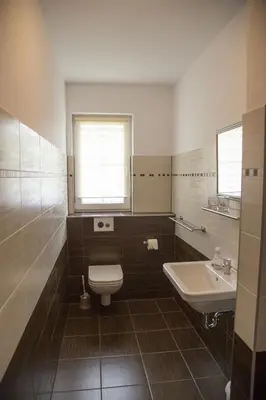 Ein Badezimmer in der Unterkunft Spreeidyll