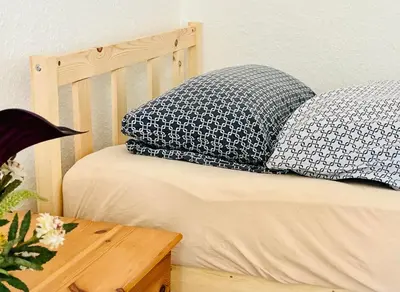 Ein Bett oder Betten in einem Zimmer der Unterkunft Zimmer in Werneuchen bei Berlin