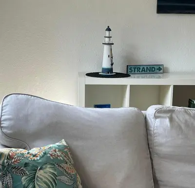Ein Sitzbereich in der Unterkunft Zimmer in Werneuchen bei Berlin