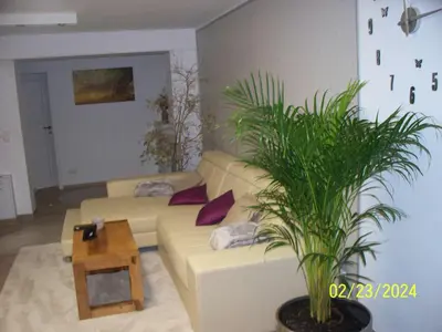 Ein Sitzbereich in der Unterkunft Villa Rogge
