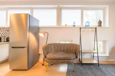 Küche/Küchenzeile in der Unterkunft Design Apartments - Sanssouci, 10 Geschwister-Scholl-Straße