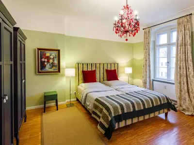 Ein Bett oder Betten in einem Zimmer der Unterkunft Nice apartment in Potsdam