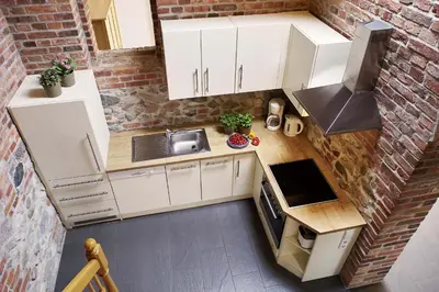 Küche/Küchenzeile in der Unterkunft Sanddornhaus