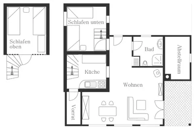 Grundriss der Unterkunft Lindenhaus