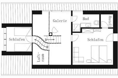 Grundriss der Unterkunft Hexenhaus