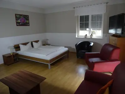 Ein Bett oder Betten in einem Zimmer der Unterkunft Haus Schwielochsee