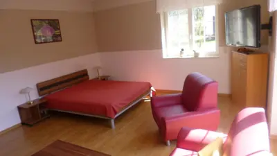 TV/Unterhaltungsangebot in der Unterkunft Haus Schwielochsee