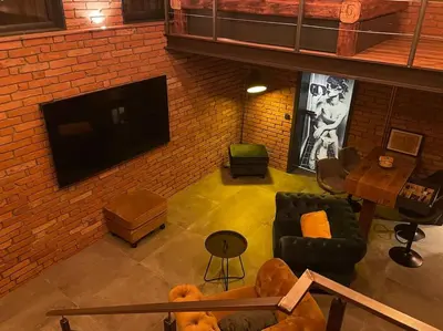 TV/Unterhaltungsangebot in der Unterkunft Ferienwohnung Loft Schwielowsee mit Sauna