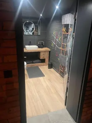 Grundriss der Unterkunft Ferienwohnung Loft Schwielowsee mit Sauna
