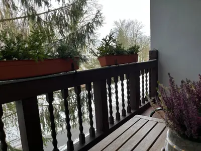 Ein Balkon oder eine Terrasse in der Unterkunft Villa Regina Bad Freienwalde