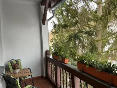 Ein Balkon oder eine Terrasse in der Unterkunft Villa Regina Bad Freienwalde