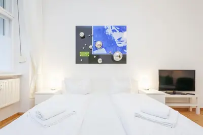 Ein Bett oder Betten in einem Zimmer der Unterkunft Apartment Berlin Zentrum